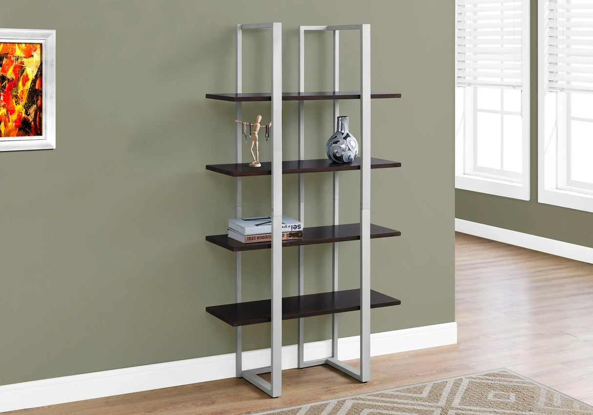 Bookshelf, Bookcase, Etagere, 4 Tier, Office, Contemporary & Modern - Furniture Home Direct