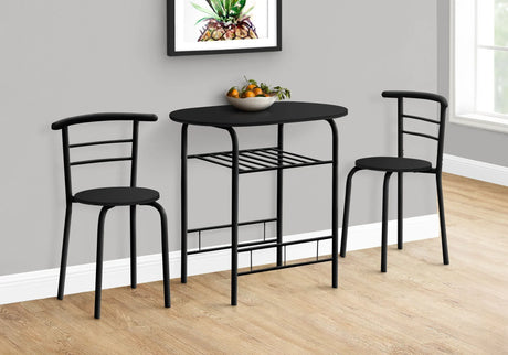 3 Pieces Dining Table Set, Small, Contemporary & Modern - Furniture Home Direct