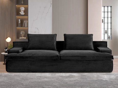 Nimbus - Oversized Full Foam 4 Seater Couch For Living Room Upholstered In Soft Corduroy, Wide Armrests - Furniture Home Direct