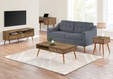 Mid Century Scandinavian Style Coffee Table - Walnut - Furniture Home Direct