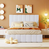 Elegant Upholstered Platform Bed With Hydraulic Storage System - Furniture Home Direct