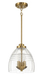 Ember - 3 Candle Lights Chain Pendant - Clear / Gold - Furniture Home Direct