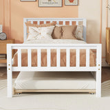 Twin Bed With Trundle, Platform Bed Frame With Headboard And Footboard, For Bedroom Small Living Space, No Box Spring Needed - Furniture Home Direct