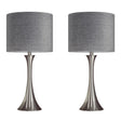 Lenuxe - Contemporary Semi Gloss Table Lamp (Set of 2) - Furniture Home Direct