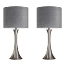 Lenuxe - Contemporary Semi Gloss Table Lamp (Set of 2) - Furniture Home Direct