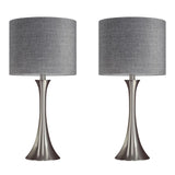 Lenuxe - Contemporary Semi Gloss Table Lamp (Set of 2) - Furniture Home Direct
