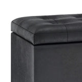 Cosmopolitan - Upholstered Storage Ottoman - Furniture Home Direct