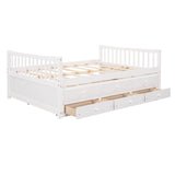 Twin Size Daybed With Trundle And Drawers - Furniture Home Direct