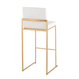 Fuji - Contemporary Design High Back Barstool (Set of 2) - Furniture Home Direct