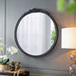Round Hand Carved Rose Antique Mirror Frame, Wall Mirror For Live Space - Furniture Home Direct