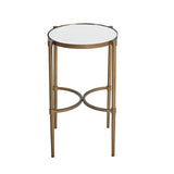 Bedford - Oval Mirror Accent Table - Antique Bronze - Furniture Home Direct