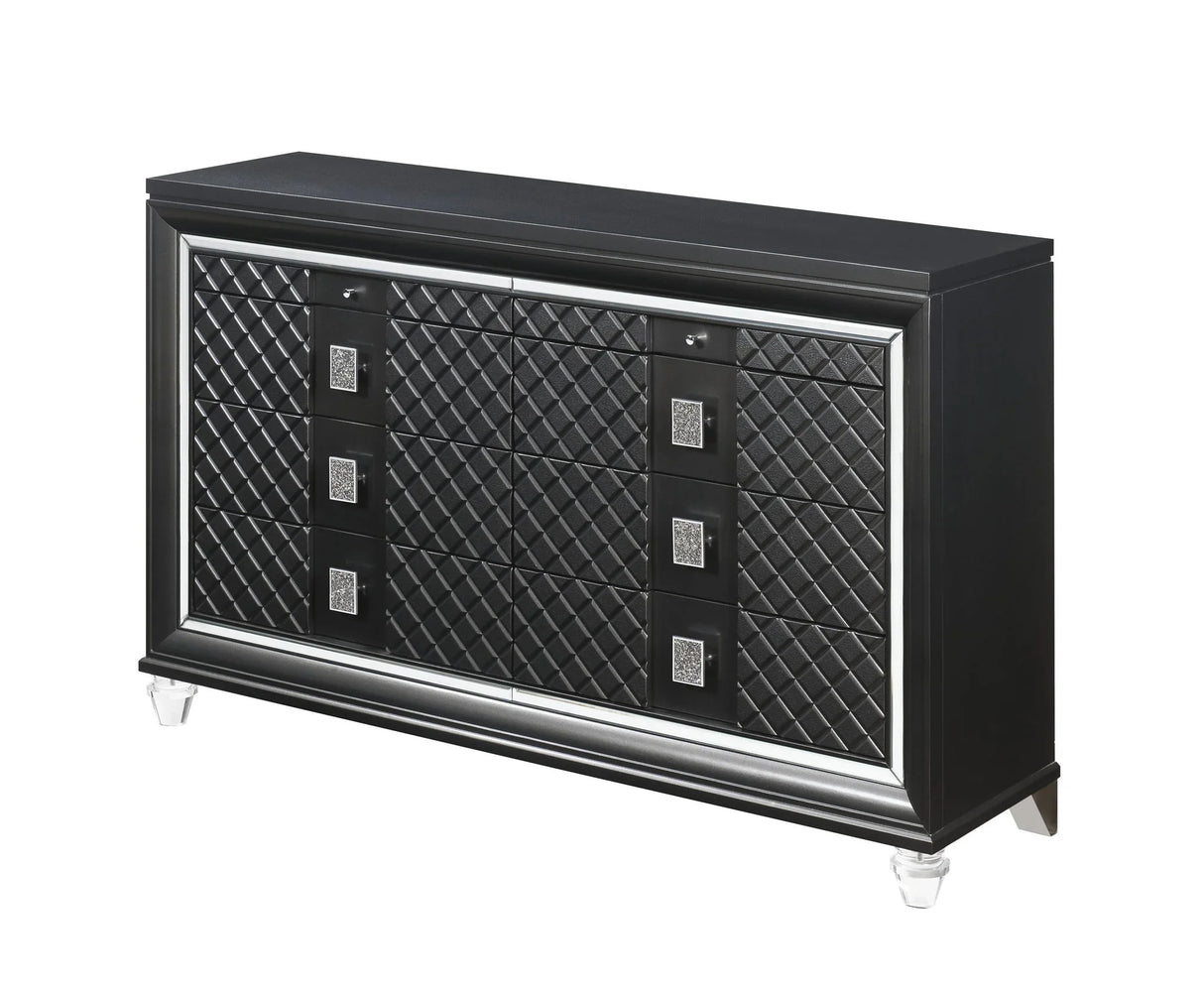 Sawyer - Metallic Dresser - Gray - Furniture Home Direct