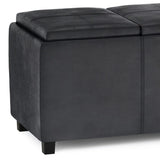 Avalon - Multi Functional Storage Ottoman - Furniture Home Direct
