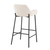 Daniella - Industrial Fixed Height Bar Stool (Set of 2) - Furniture Home Direct