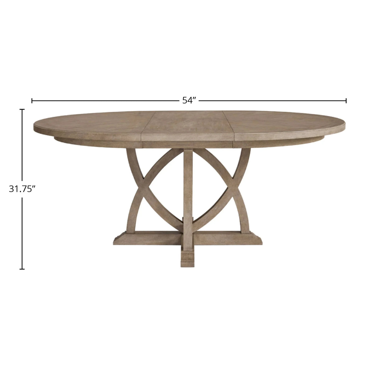 Round Dining Extendable Dining Table - Sand - Furniture Home Direct