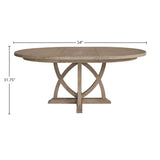 Round Dining Extendable Dining Table - Sand - Furniture Home Direct