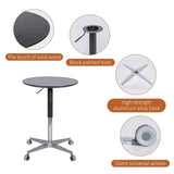 Movable, Adjustable, 360 Swivel Table With Star Base - Furniture Home Direct