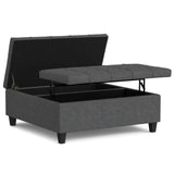 Harrison - Upholstered Coffee Table Storage Ottoman - Furniture Home Direct