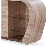 Tony Accent Cabinet with Twwo-Toned Wood Design - Brown - Furniture Home Direct