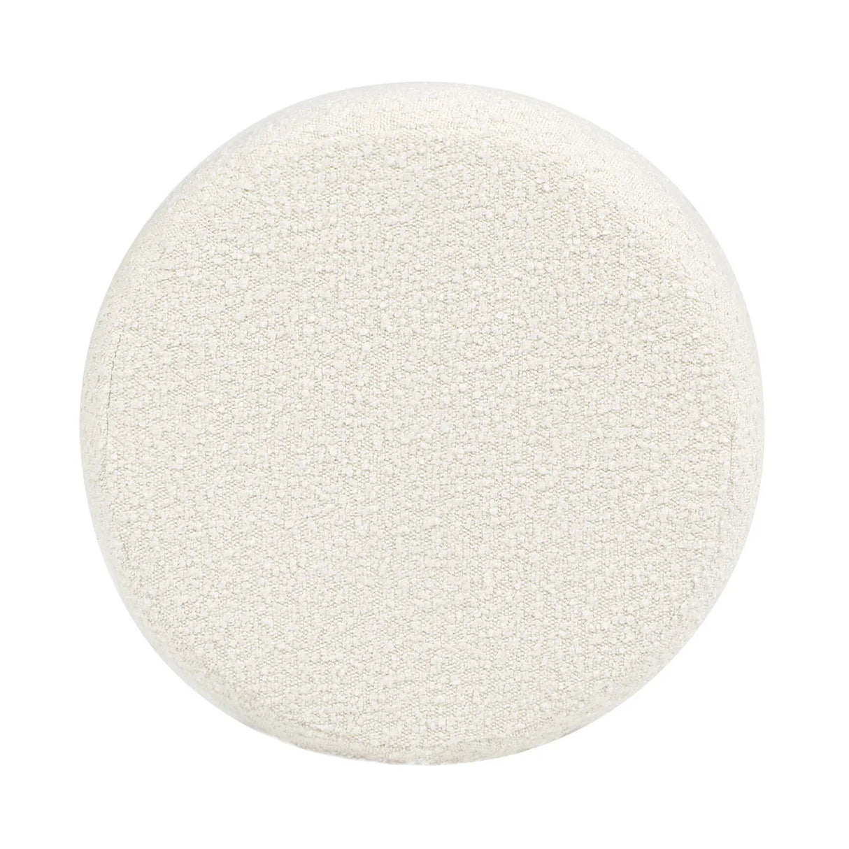 Homary - Floor Cushion Footrest Ottoman - Ivory White - Furniture Home Direct