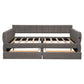 Upholstered Platform Bed With USB And 2 Drawers - Furniture Home Direct