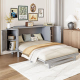 Murphy Bed With Hidden Storage & Modern Woven Design - Furniture Home Direct