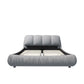 Luxury Upholstered Platform Bed With Oversized Padded Backrest And Solid Wood Frame - Furniture Home Direct