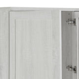 Wardrobe With 4 Doors And 3 Drawers Solid Wood White - Furniture Home Direct