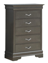 Sleek Transitional Chest - Metal Black - Furniture Home Direct