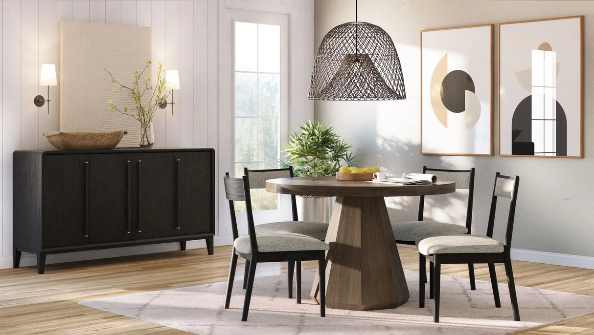 Elegant Round Dining Table - Furniture Home Direct