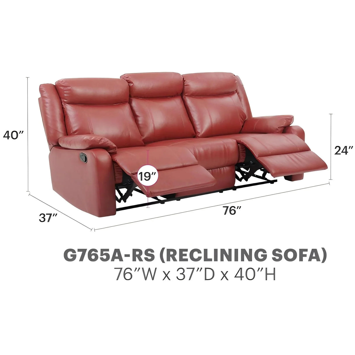 Contemporary Three Seater Sofa - Furniture Home Direct
