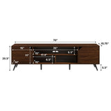Contemporary 2 Door Minimalist TV Stand - Furniture Home Direct