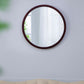 Circle Wall Mirror With Wooden Frame, Wall Mirror For Living Room - Furniture Home Direct