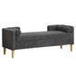 Wide Corduroy Storage Soft Bench With Armrests, Backrest And Two Bolster Pillows - Furniture Home Direct
