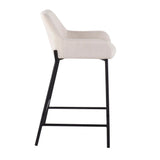 Daniella - Industrial Fixed Height Counter Stool (Set of 2) - Furniture Home Direct