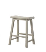Alonzo - 17.5" Backless Ergonomic Counter Height Stool (Set of 2) - Furniture Home Direct