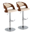 Pino - Mid Century Modern Adjustable Barstool With Swivel - Furniture Home Direct