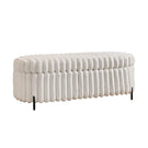 Flip Top Storage Bench With Metal Legs - Furniture Home Direct