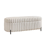 Flip Top Storage Bench With Metal Legs - Furniture Home Direct