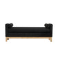 Elegant Upholstered Bench Daybed Ottoman With Bolster Pillows - Furniture Home Direct