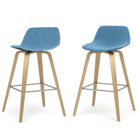 Randolph Bentwood - Upholstered Counter / Bar Height Stool (Set of 2) - Furniture Home Direct