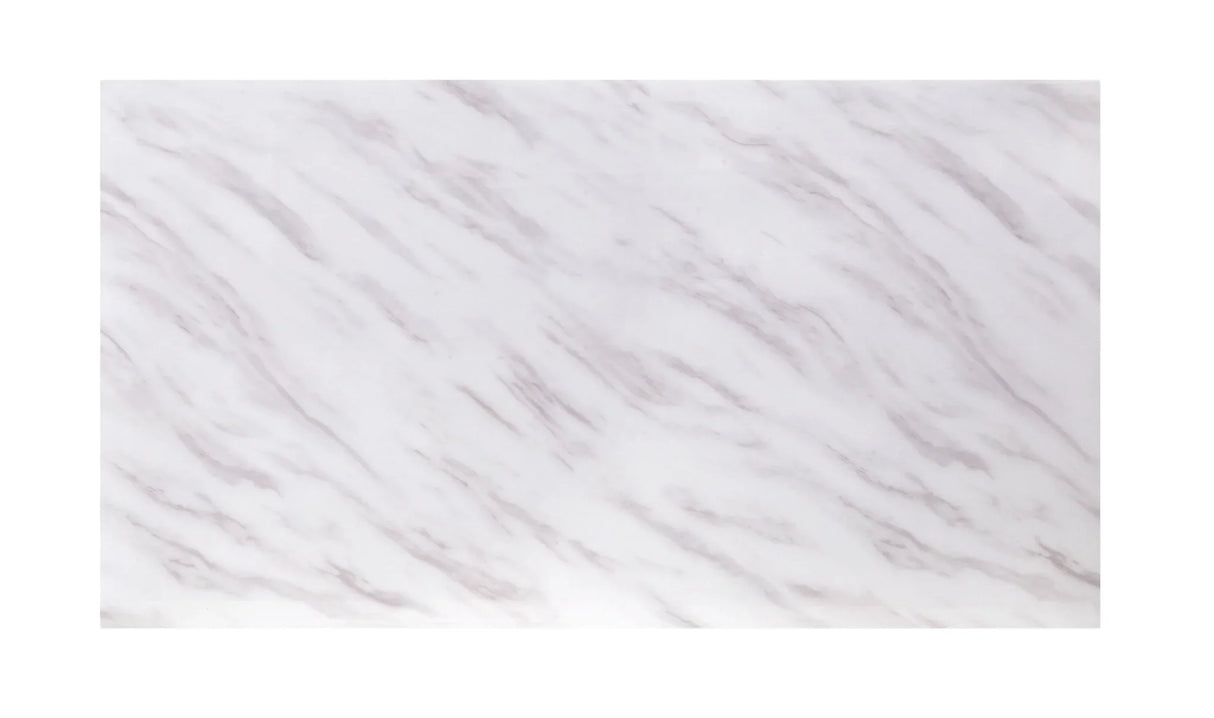 Zander - Printed Faux Marble Top & Mirrored Table - Marble - Furniture Home Direct