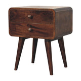 Curved Nightstand, - Furniture Home Direct
