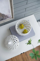 Ballas - Bird Lidded Jar - White - Furniture Home Direct