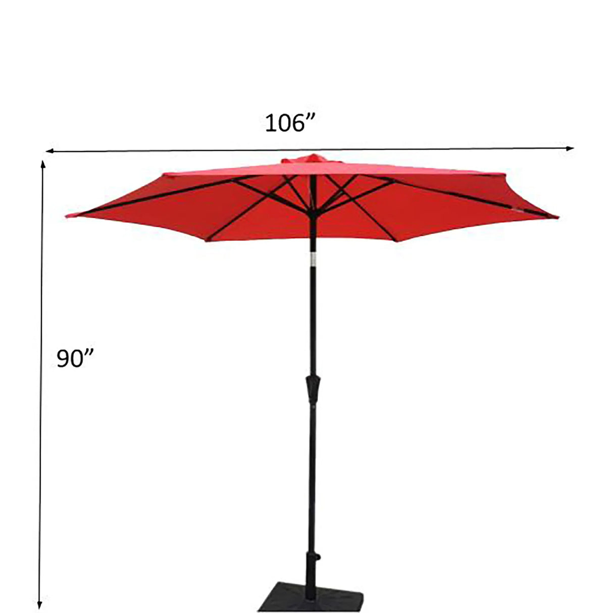 9' Pole Umbrella With Carry Bag - Furniture Home Direct