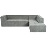 Modular Sectional Sofa in Chenille for Living Rooms Gray - Furniture Home Direct