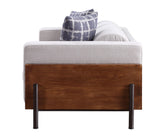 Pelton - Loveseat With 2 Toss Pillows - Walnut - Furniture Home Direct