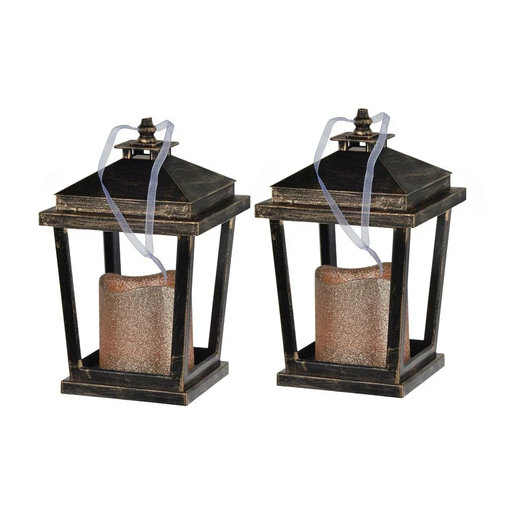 Menifee - Lantern With Led Candle (Set of 2) - Furniture Home Direct