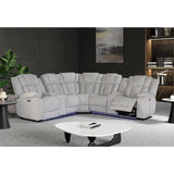 Raize Power Sectional - Ash - Furniture Home Direct