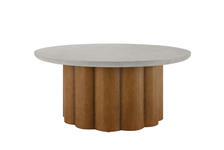 Evenlyn - Faux Concrete Top Table - Furniture Home Direct